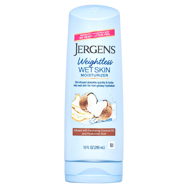 Jergens Wet Skin In-Shower Body Moisturizer, Coconut, 10 fl oz