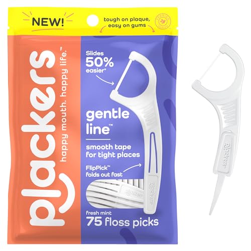 Plackers Gentle Floss Picks Fresh Mint