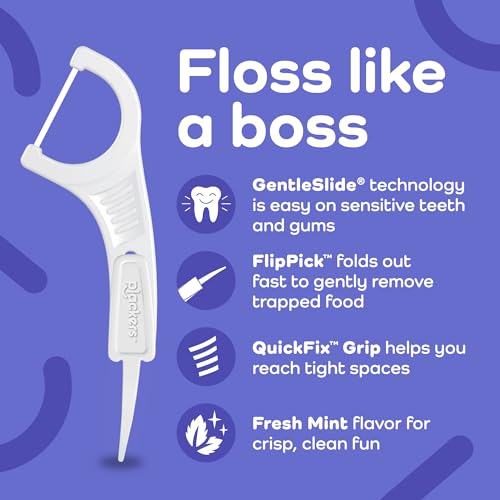 Plackers Gentle Floss Picks Fresh Mint