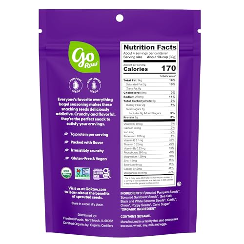 Go Raw Organic Everything Bagel Seeds 4 oz