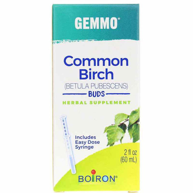 Boiron Gemmo Common Birch Buds Herbal Supplement Liquid, 2 fl oz