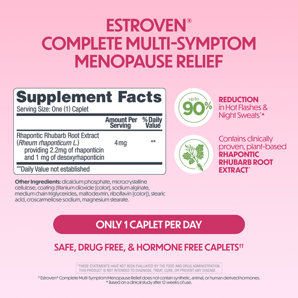 Estroven Complete Multi-Symptom Menopause Relief Caplets 28 ct