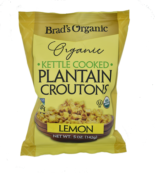 Brad's Organic Plantain Croutons Lemon 5oz