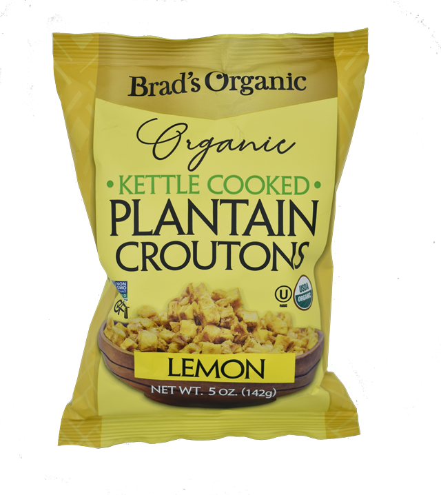 Brad's Organic Plantain Croutons Lemon 5oz