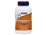 Now Glutathione 500 mg, With Milk Thistle Extract & Alpha Lipoic Acid, 30 Vegetable Capsules