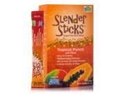 NOW Foods Slender Sticks Tropical Punch Sugar-Free Drink Sticks with Electrolytes, 12 Ct