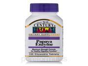 21st Century Health Care Papaya Enzyme 100 Tablets