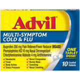 Advil MultiStom Symptom Cold & Fre 200 mg 10 tabletas