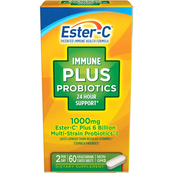 American Health Ester-C 1000mg With Probiotics Digestive & Immune Health Complex 60 Tablets