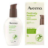 Aveeno Positively Radiant Daily Face Moisturizer Lotion SPF 15 4oz