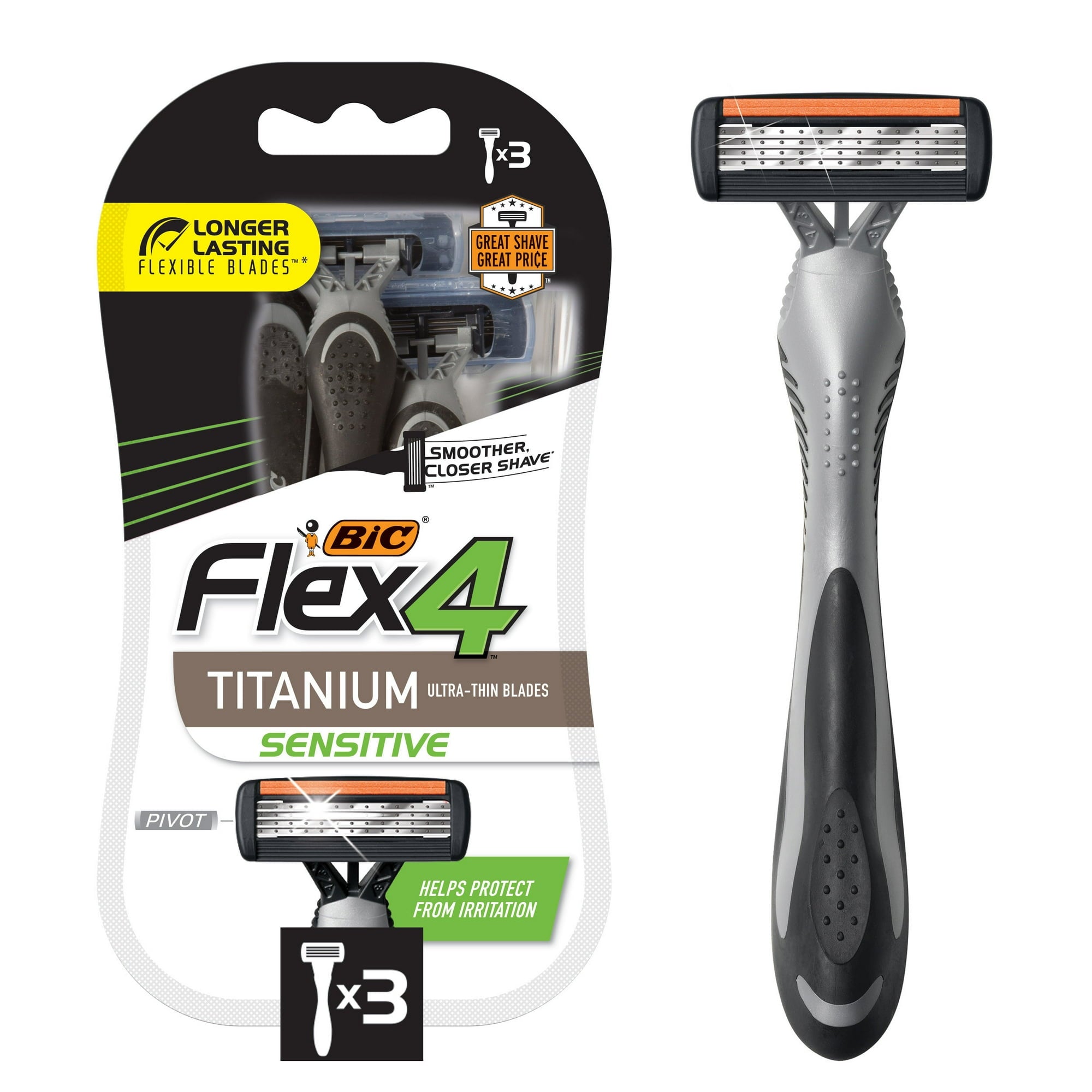 Bic Flex 4 Sensitive Men's Disposable Razors 3ct – Locatel Health ...