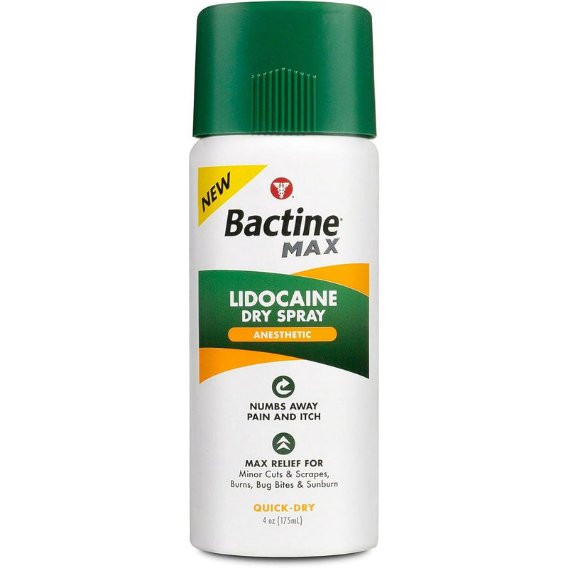 Bactine Max Lidocaine Dry Spray 4oz