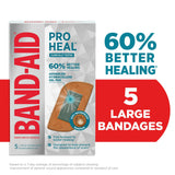 Band-Aid Pro Heal Hydrocolloid Bandages Large 5ct