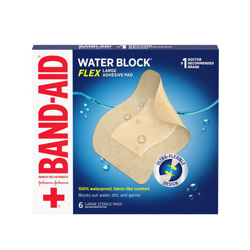 Band Aid Water Block Flex L Bandages 6ct