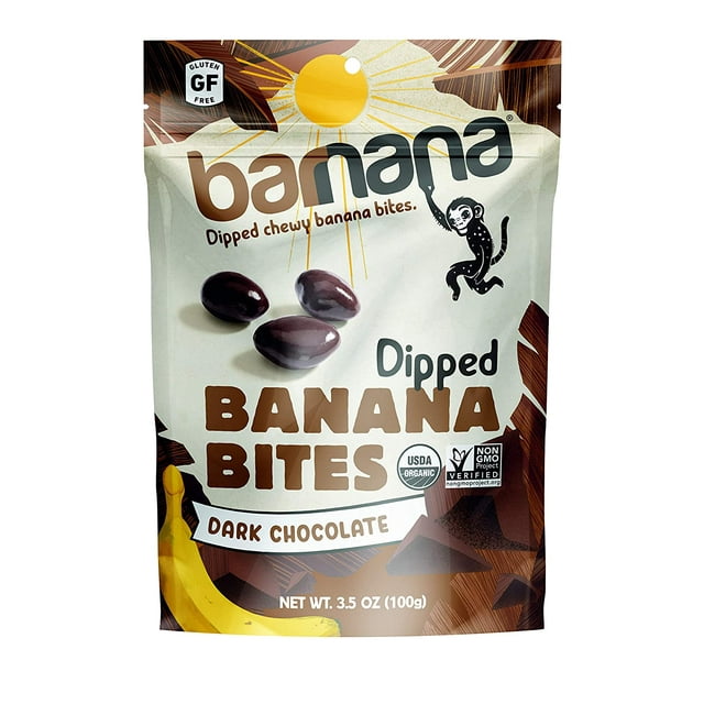 Barnana Dip Banana Bites Dark Chocolates 3.5Oz