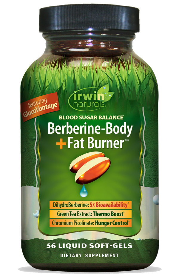 Irwin Berberine Body Fat Burner Liquid Softgels 56ct