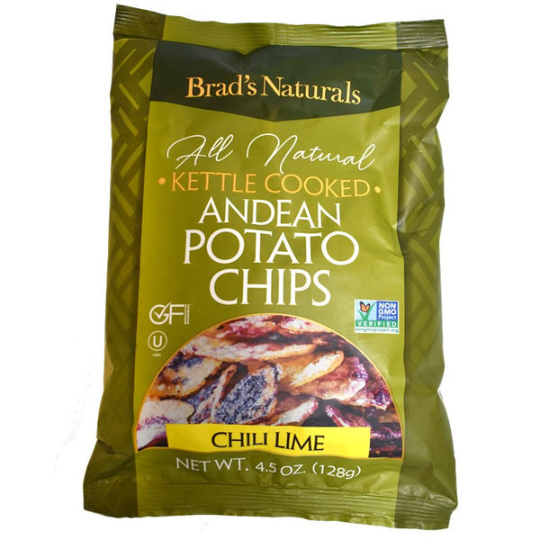 Brad's Natural Potato Chips Chili Lime 4.5oz