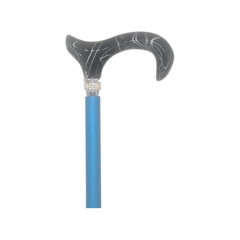 Medbasix Cane Diamond & Pearl Black & Royal C170-Ryl