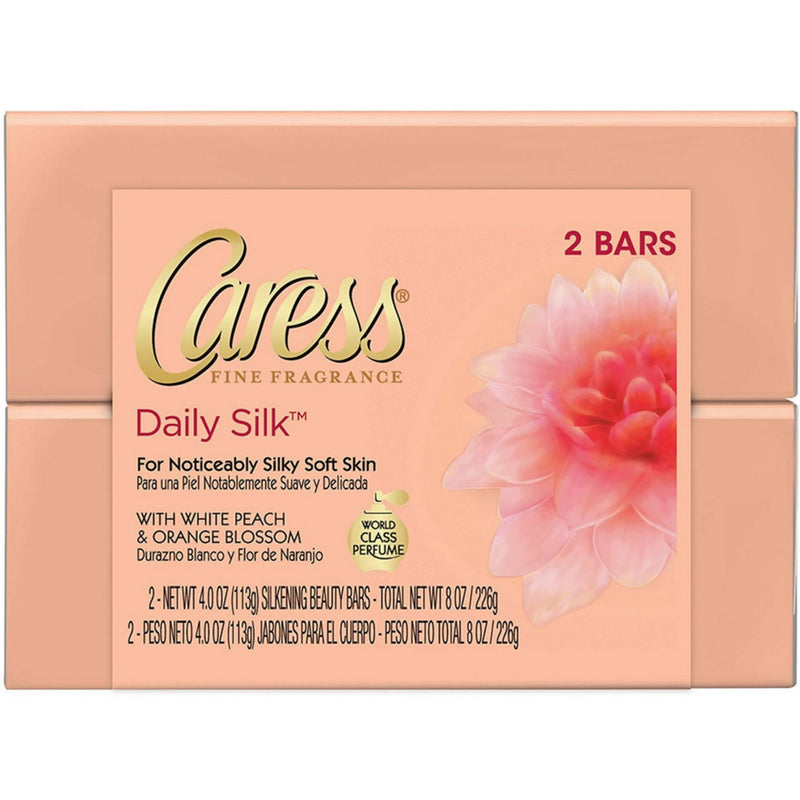 Caress Daily Silk Bar Soap 4.25oz 2ct