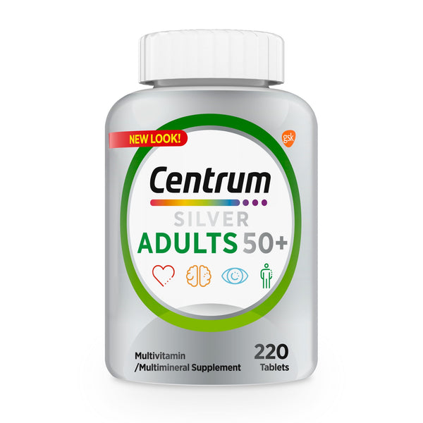 Centrum Silver Adults +50 Tablets 220ct