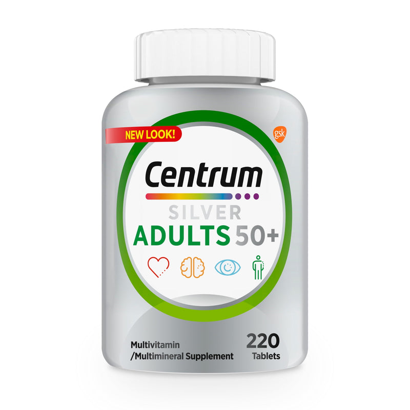 Centrum Silver Adults +50 Tablets 220ct