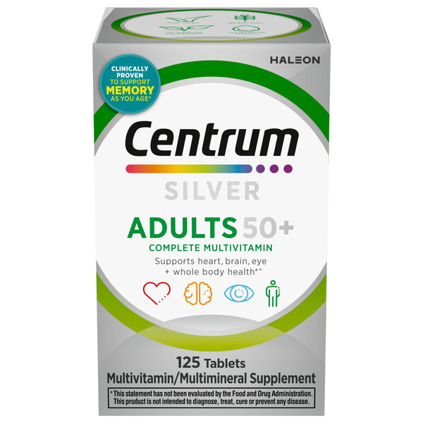 Centrum Silver Adult +50 Tablets 125ct