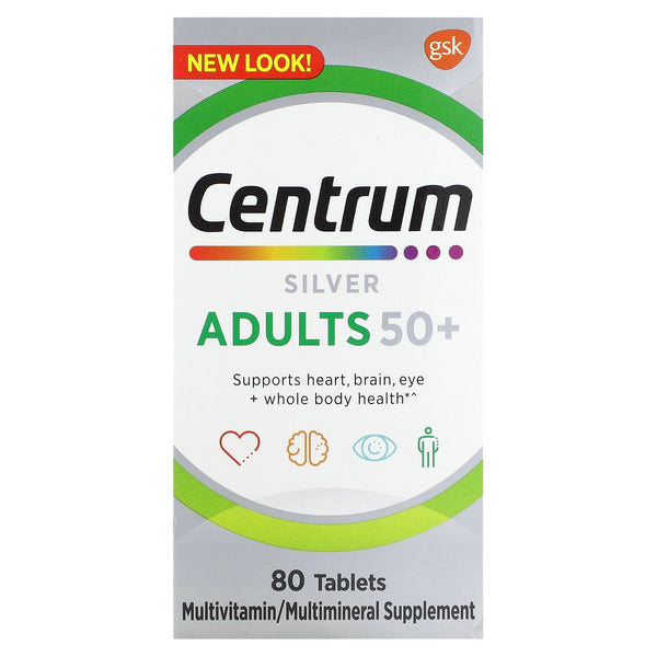 Centrum Silver Adults +50 Tablets 80ct