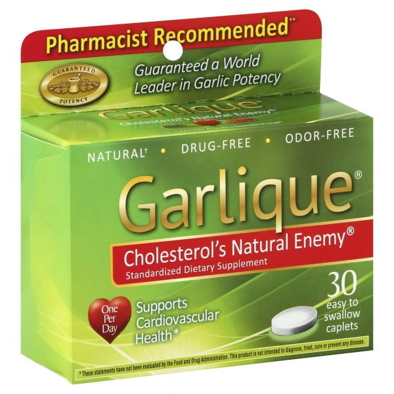 Garlique Healthy Colesterol Natural Enemy Caplets 30ct
