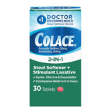 Colace Docusate Sodium 2 In 1 50mg 30 Tablets