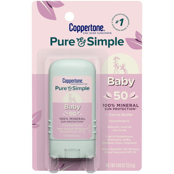 Coppertone Pure & Simple Baby SPF 50 0.49oz