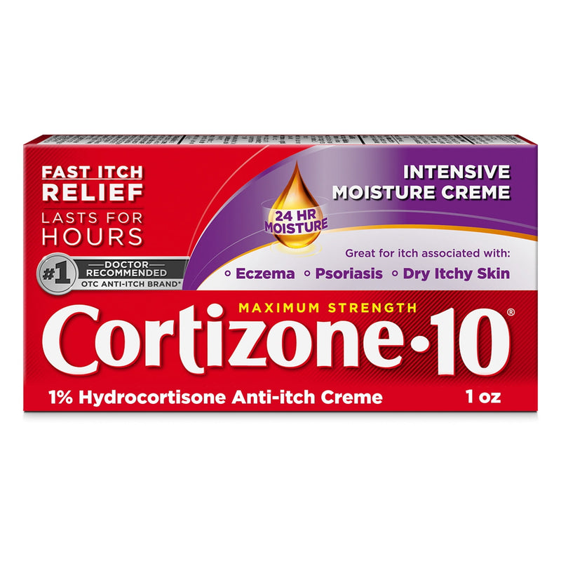 Cortizone 10 Intensive Moisture Anti Itch Creme 1% Hydrocortisone 1 oz