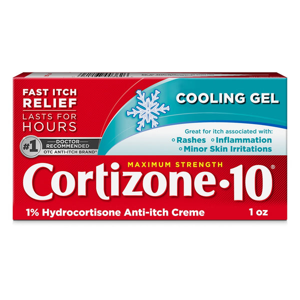 Cortizone 10 Cooling Gel Anti Itch Creme 1% Hidrocortizone  1oz