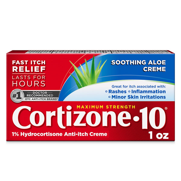 Cortizone 10 Soothing Aloe Anti Itch Creme 1% Hidrocortizone 1oz