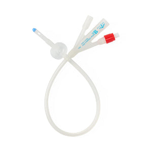 Medline Silicone Foley Catheter 18Fr 30cc 3 Way DYND11573