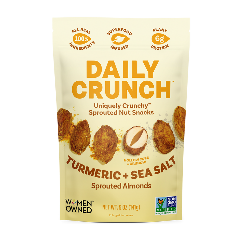 DAILY CRUNCH GOLDEN GOODNESS SPROUTED ALMONDS 5OZ