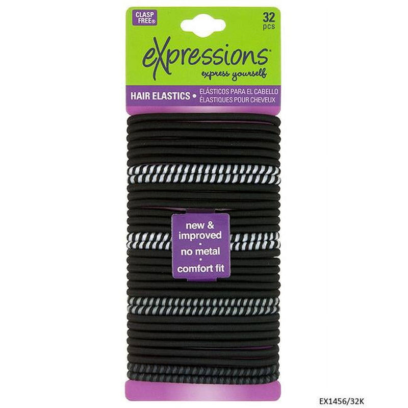 Expressions Hair Elastics 32ct