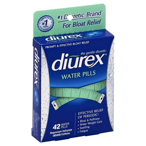 Diurex Gentle Diuretic Bloat + Pain Reliever Water Pills 42ct