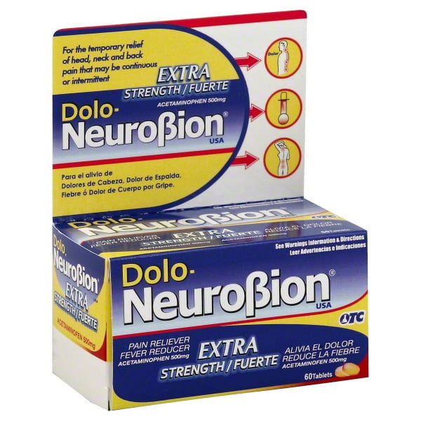Dolo-Neurobion Extra Stength Pain Reliever Tablets 60ct