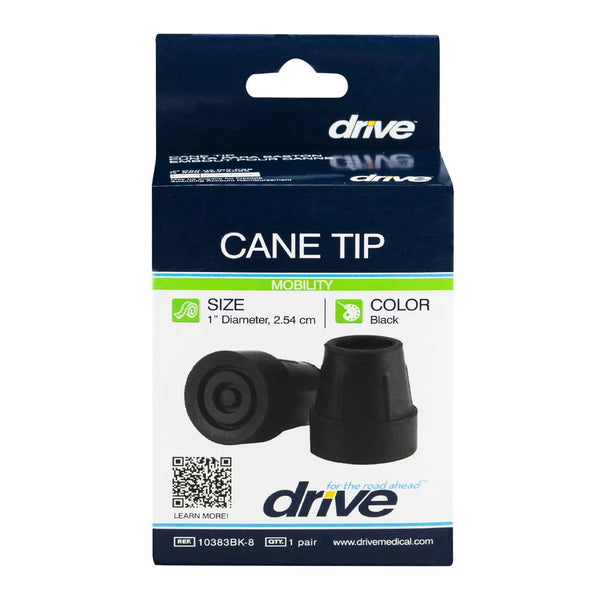 Drive Mobility Tip 1In Black 10383Bk-8