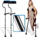 Ergobaum Dual Carbon Fiber Underarm Crutches 5' to 6'6"
