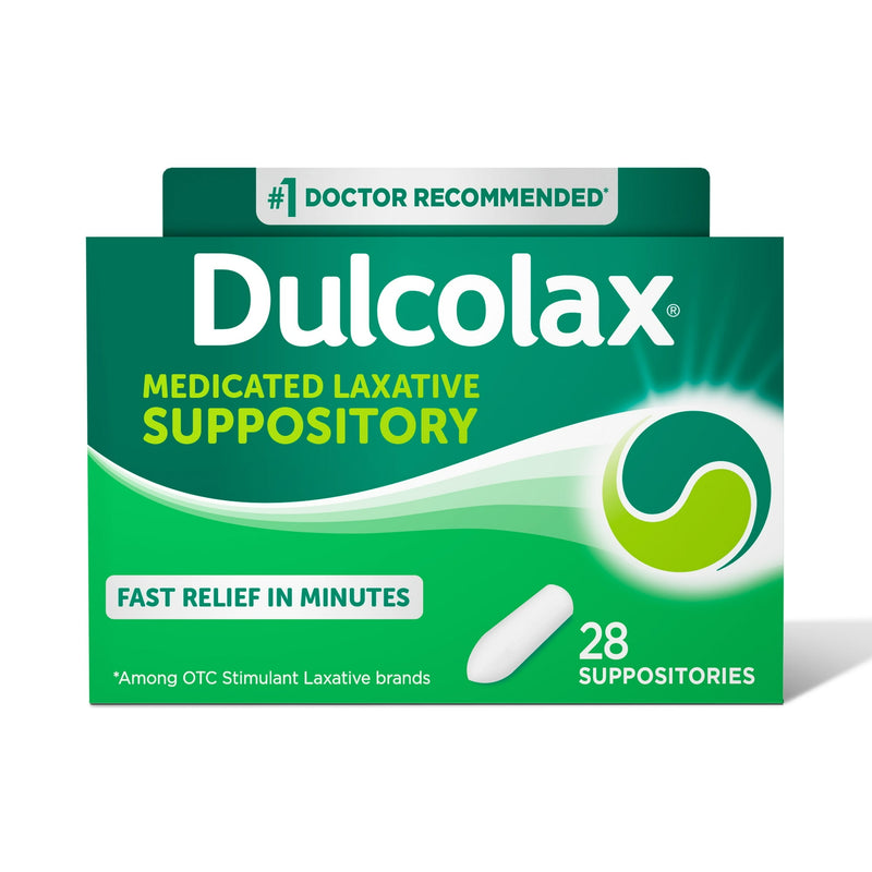 Dulcolax Stimulant Laxative Medicated Suppositories 28ct