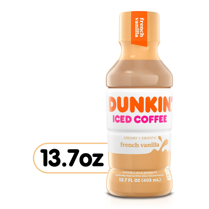Dunkin Donuts Iced Coffee French Vanilla 13.7oz