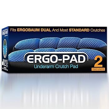 Ergoactives Ergo PAD Ergonomic Pads Fits 99% For Standard Crutches