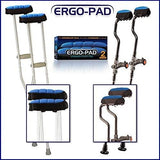 Ergoactives Ergo PAD Ergonomic Pads Fits 99% For Standard Crutches