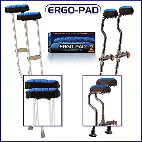 Ergoactives Ergo PAD Ergonomic Pads Fits 99% For Standard Crutches