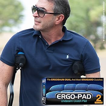 Ergoactives Ergo PAD Ergonomic Pads Fits 99% For Standard Crutches