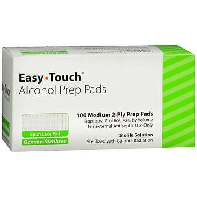 Easy Touch Alcohol Prep Pads 100ct