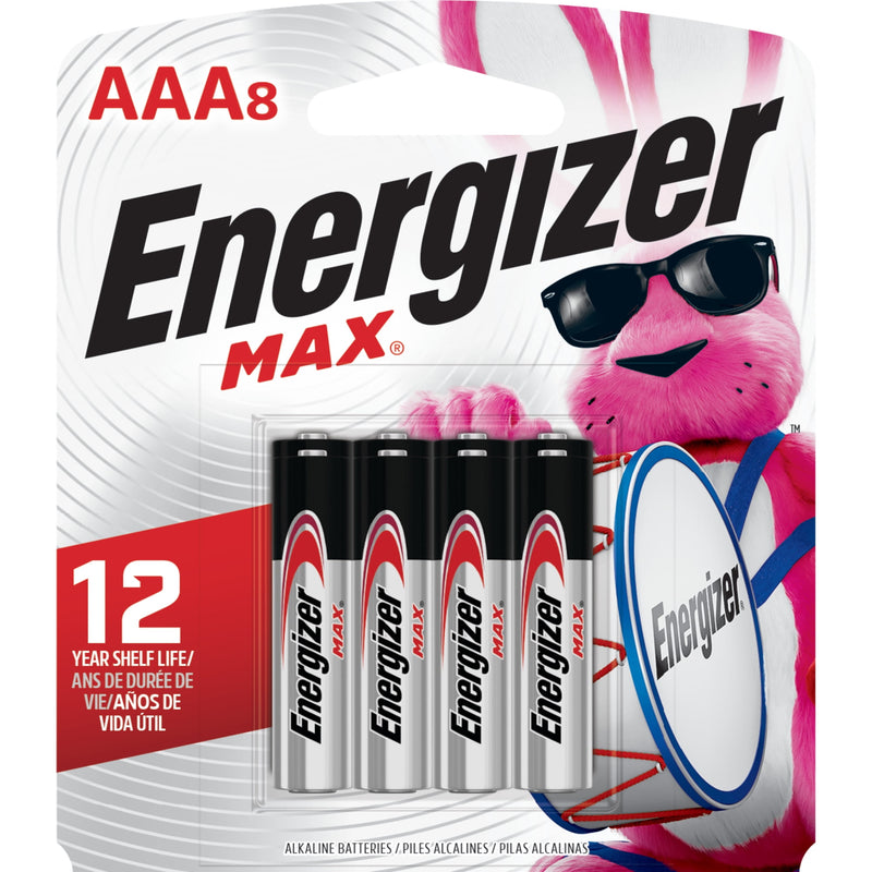 Energizer Max AAA Alkaline Batteries 8 Pack