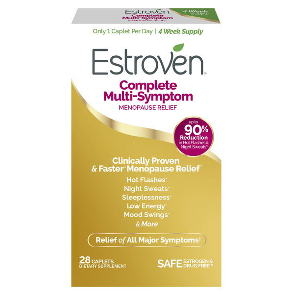 Estroven Complete Multi-Symptom Menopause Relief Caplets 28 ct