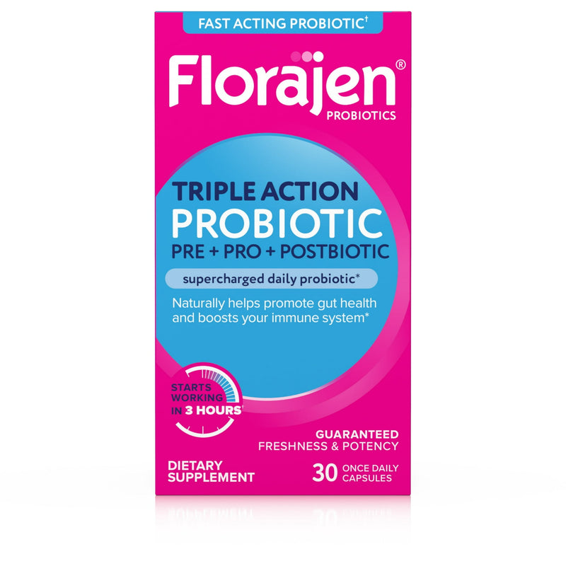 Florajen Triple Action Probiotic Capsules 30ct
